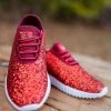 Mango Glitter Bomb Sneakers Adult And Children - Red On White 1 Mango Glitter Bomb Sneakers Adult And Children - Red On White