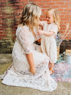 D & J Industries Girls Angel Eyes Dress - Ivory 13 D & J Industries Girls Angel Eyes Dress - Ivory