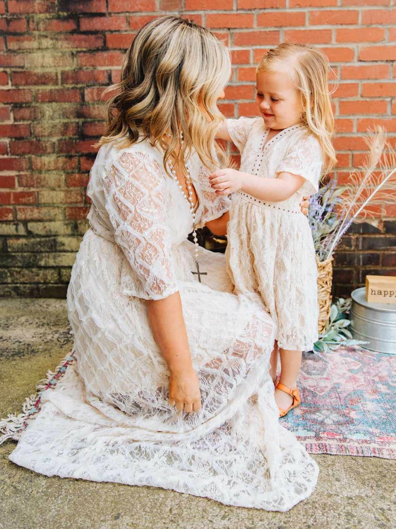 D & J Industries Girls Angel Eyes Dress - Ivory 8 D & J Industries Girls Angel Eyes Dress - Ivory