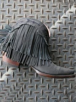 Lane Boots Spitfire Fringe Booties Black By Lane New Arrivals