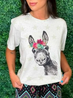 4B Custom Designs LLC Amy's Donkey Star T Shirt