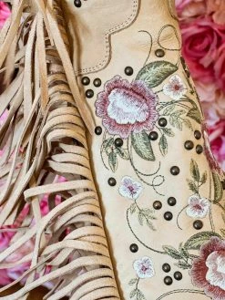 Lane Boots New Arrivals Wallflower Boho Fringe Boot By Lane - Shadow Bone 9 Lane Boots New Arrivals Wallflower Boho Fringe Boot By Lane - Shadow Bone