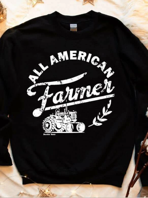 Buckin Barn All American Farmer Sweatshirt 3 Buckin Barn All American Farmer Sweatshirt