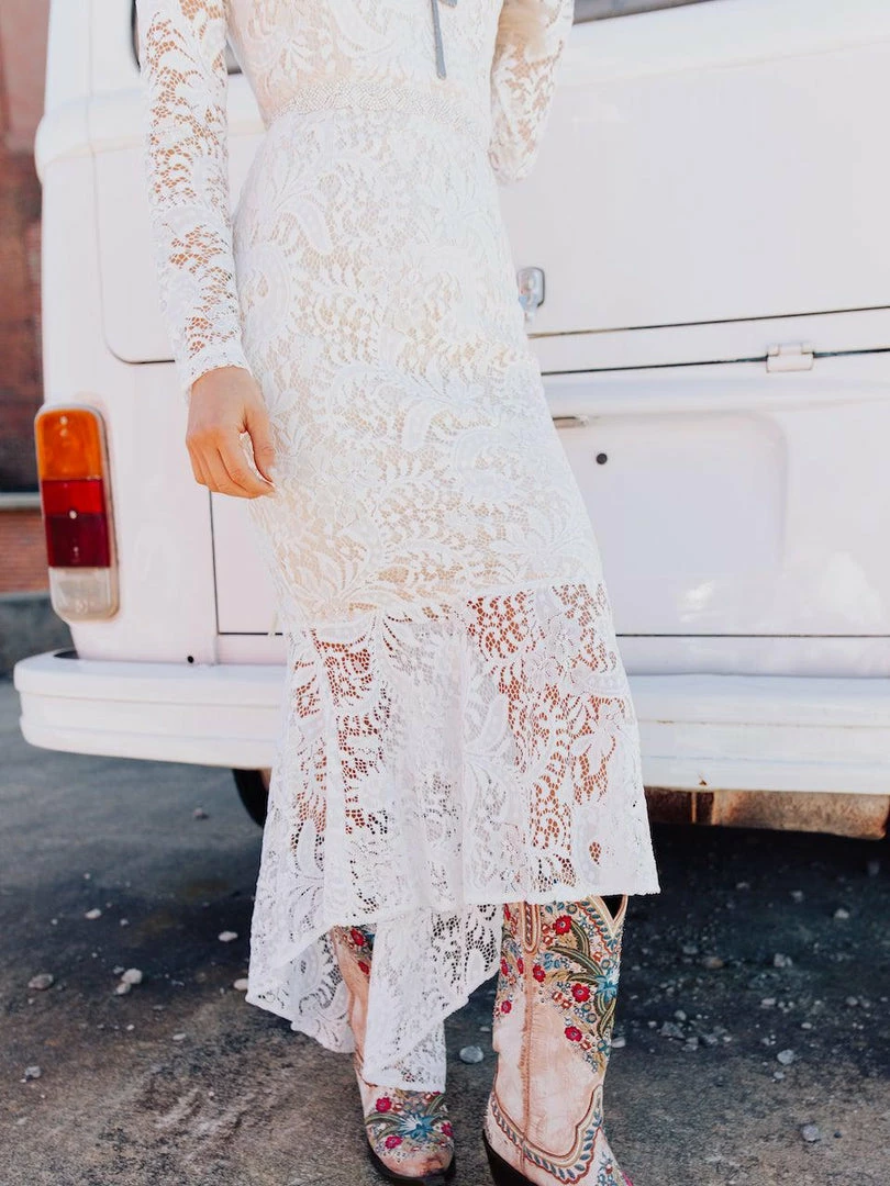 D & J Industries Always Be Mine Dress - White/Neutral 8 D & J Industries Always Be Mine Dress - White/Neutral