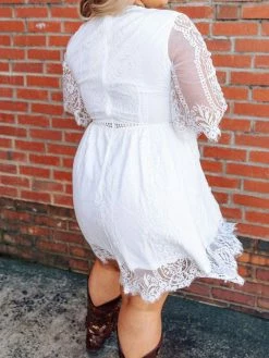 D & J Industries Sale! Anywhere With You Dress - White