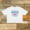 GTN New Arrivals In Dolly We Trust Crop Top T-shirt