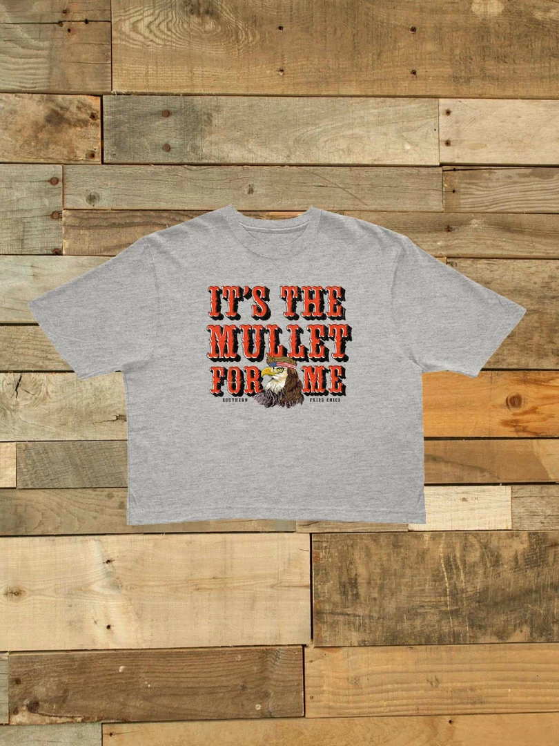 GTN It's The Mullet For Me Crop Top T-shirt 3 GTN It's The Mullet For Me Crop Top T-shirt