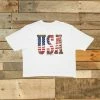 GTN USA Crop Top T Shirt 2 GTN USA Crop Top T Shirt