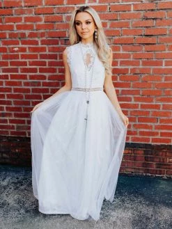 D & J Industries Call You Mine Dress - White