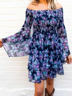 Southern Fried Chics Dresses Concert Ready — Floral Western Dress