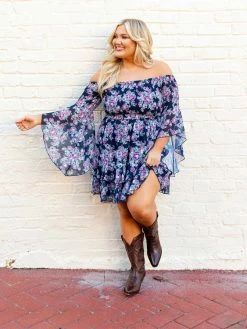 Southern Fried Chics Dresses Concert Ready — Floral Western Dress