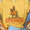 Miss Mud Pie Cowgirls Just Wanna Have Fun Tee - Mustard Clothing 2 Miss Mud Pie Cowgirls Just Wanna Have Fun Tee - Mustard Clothing