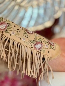 Lane Boots New Arrivals Wallflower Boho Fringe Boot By Lane - Shadow Bone 10 Lane Boots New Arrivals Wallflower Boho Fringe Boot By Lane - Shadow Bone