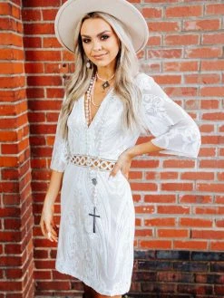 D & J Industries Dance With You Dress - White