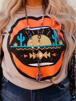 Rowdy Crowd Clothing Desert Lips Tee