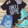Miss Mud Pie Tees Dirty Hippie Tee - Black