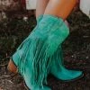 Lane Boots Dreamer Turquoise Fringe Boots By Lane 2 Lane Boots Dreamer Turquoise Fringe Boots By Lane