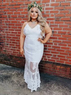 D & J Industries Dressed In White Dress - White Sale!