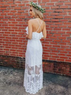 D & J Industries Dressed In White Dress - White Sale!