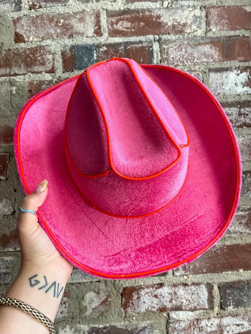 Western Fashion, Inc Cowboy Hat - LED - Fuchsia 3 Western Fashion, Inc Cowboy Hat - LED - Fuchsia