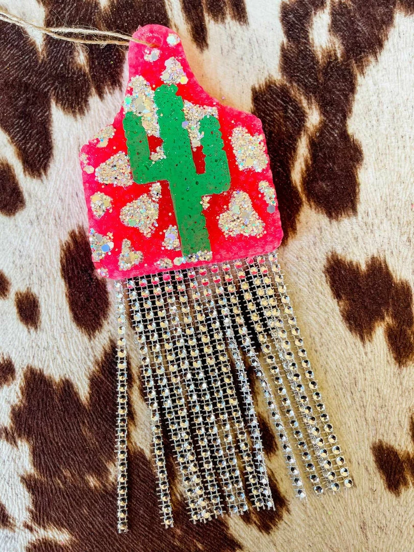 Southern Custom Designs New Arrivals Neon Cow Tag And Bling Fringe Freshie 3 Southern Custom Designs New Arrivals Neon Cow Tag And Bling Fringe Freshie