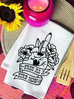 Miss Mud Pie Free As A Bird Decorative Hand Towel