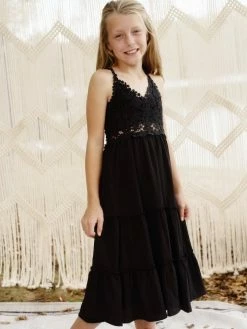 Dongguan Haohoo Clothing CO., Ltd Girls Southbound Dress - Black