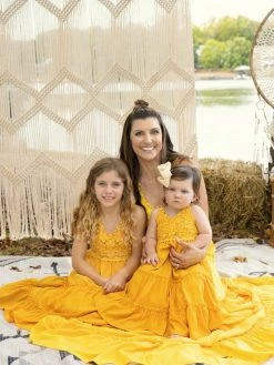 Dongguan Haohoo Clothing CO., Ltd Girls Southbound Dress - Mustard Sale!