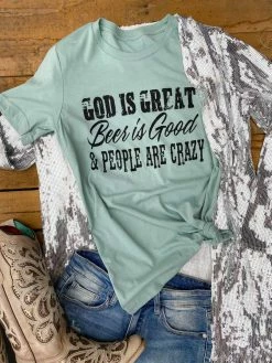 Buckin Barn God Is Great Tee