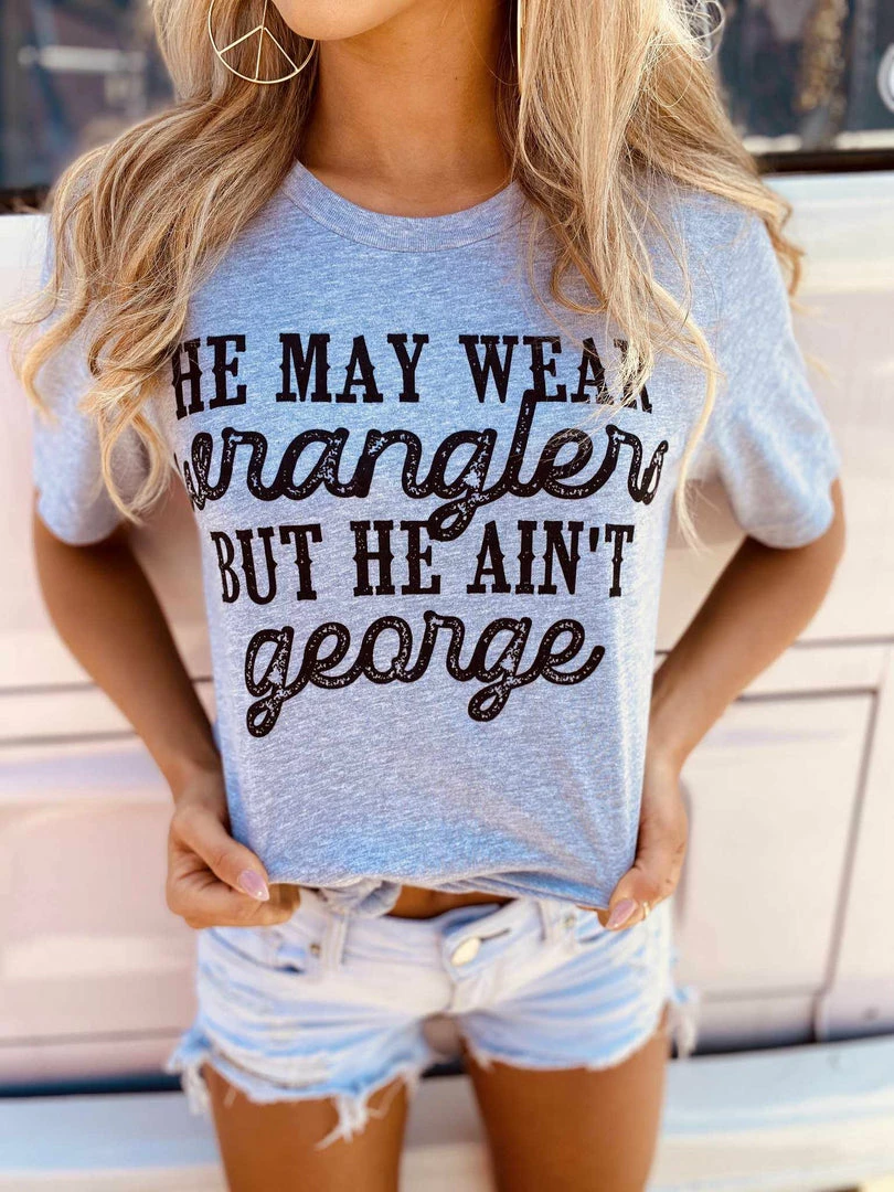 Buckin Barn Tees He May Wear Wranglers Tee 3 Buckin Barn Tees He May Wear Wranglers Tee