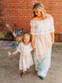 D & J Industries Heart Skips A Beat Dress - Ivory