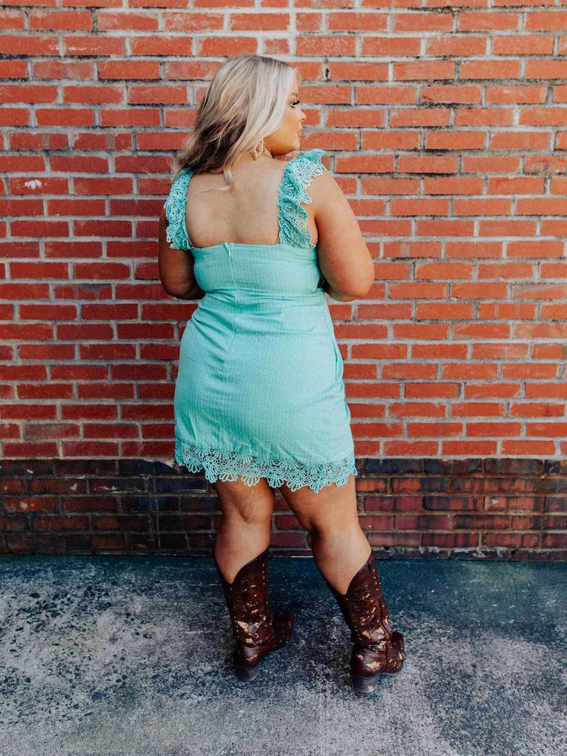 D & J Industries Hello Beautiful Dress - Mint 4 D & J Industries Hello Beautiful Dress - Mint