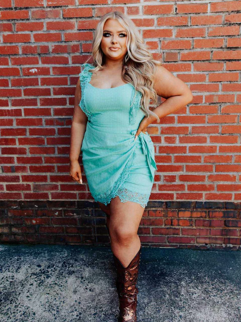 D & J Industries Hello Beautiful Dress - Mint 3 D & J Industries Hello Beautiful Dress - Mint