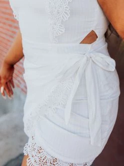 D & J Industries Hello Beautiful Dress - White Sale!