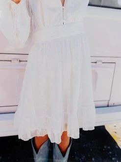 D & J Industries Hit The Town Dress - White Sale!