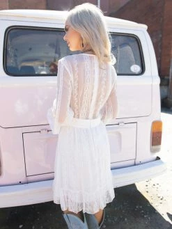 D & J Industries Hit The Town Dress - White Sale!