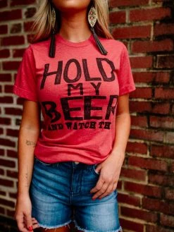 Bling-A-Gogo Hold My Beer Tee