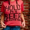 Bling-A-Gogo Hold My Beer Tee 2 Bling-A-Gogo Hold My Beer Tee