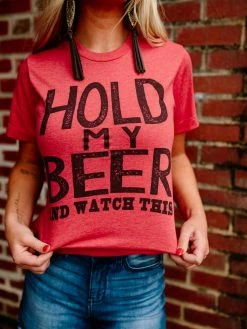 Bling-A-Gogo Hold My Beer Tee