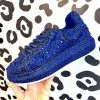 Azalea Wang Glittery Midnight Chic Sneakers