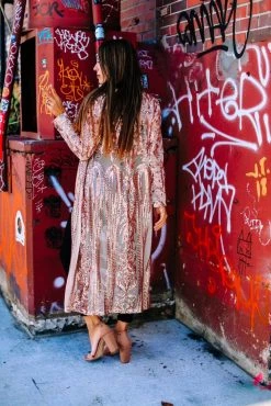 Dongguan Haohoo Clothing CO., Ltd Pre-Orders PREORDER The Royal Sequin Duster - Rose Gold