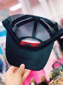 Luxe Apparel Truckin' Into Christmas Buffalo Plaid Trucker Hat 5 Luxe Apparel Truckin' Into Christmas Buffalo Plaid Trucker Hat