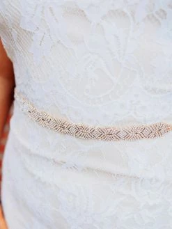 Luxe Apparel Infinite Rhinestone Belt - Black Ribbon And Gold