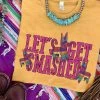 Miss Mud Pie Clothing Lets Get Smashed T-shirt - Mustard