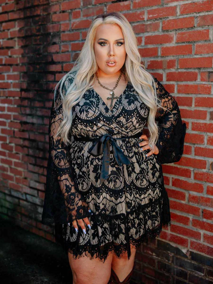 D & J Industries Co., LTD. Lacey Belle Dress - Black 10 D & J Industries Co., LTD. Lacey Belle Dress - Black