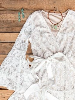 Southern Fried Chics Bridal Lacey Belle Dress - White