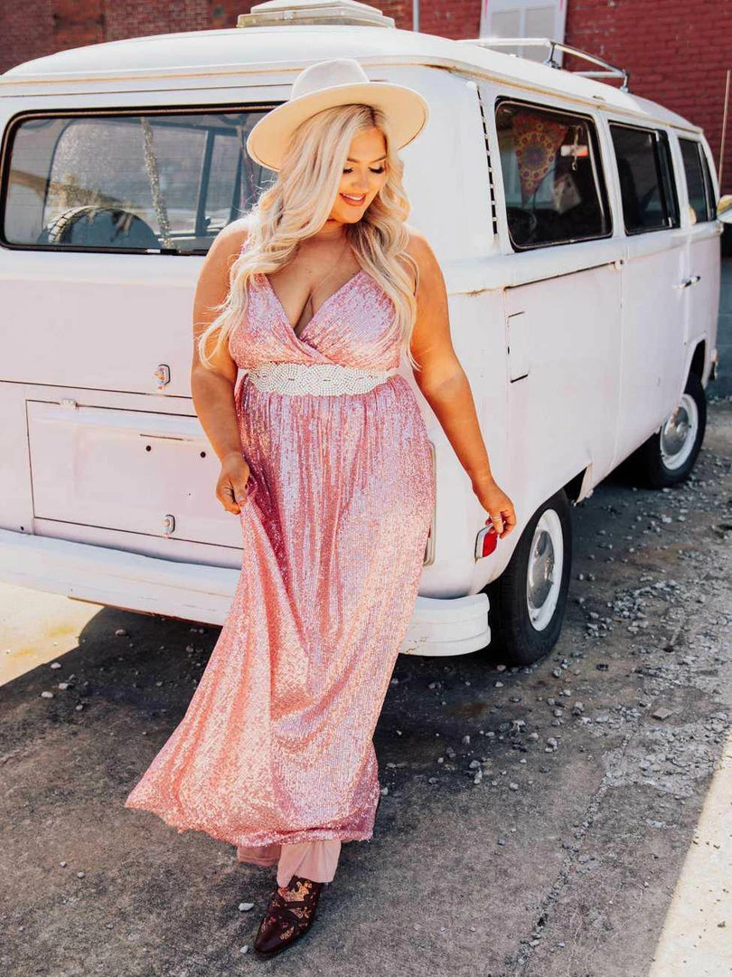 D & J Industries Livin' The Dream Dress - Cinnamon Sequin 3 D & J Industries Livin' The Dream Dress - Cinnamon Sequin