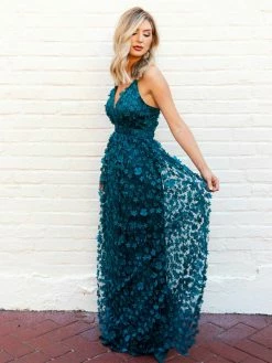 D & J Industries Bridal Look So Good — Boho Bridesmaid Dress In Green