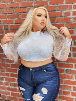 D & J Industries Made For You Top - White