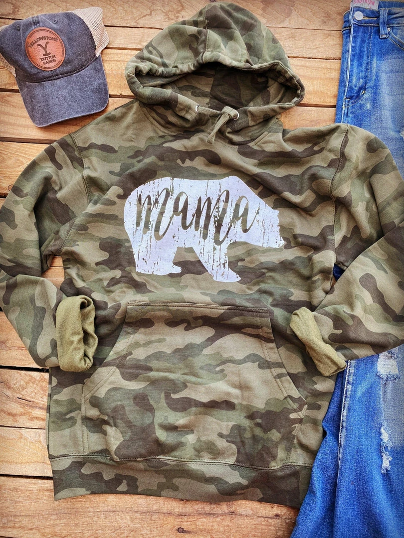 Buckin Barn Tees Mama Bear Camo Hoodie 3 Buckin Barn Tees Mama Bear Camo Hoodie
